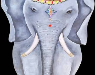 Large Cutout Circus Elephant Decorative or PhotoOp