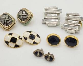 Five Pairs of Clip On Clipon Earrings