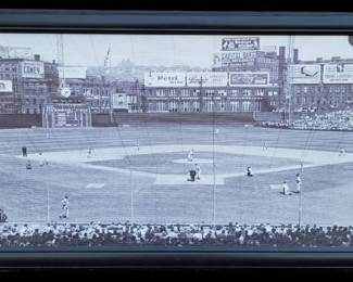 Cincinnati Reds Crosley Field Photo Canvas Print Custom Framed
