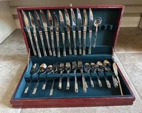 Stainless Steel Flatware Set Gold Corsica
