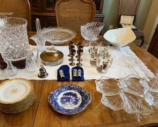 Nice Serving Dishes, Glassware & Crystal Items