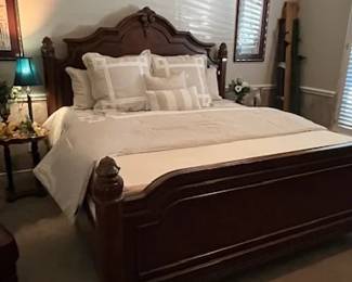 King Size Bed Frame and Mattresses (accessories and bedding items sold seperately)