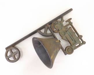 Antique Iron Hanging Wall Bell