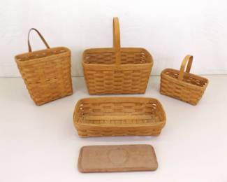 Lot of 4 Vintage Longaberger Baskets