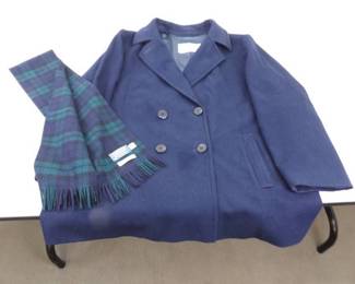 Vintage Pendleton Wool Coat and Scarf
