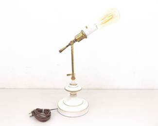 Vintage WORKING Heavy Brass Desk Lamp