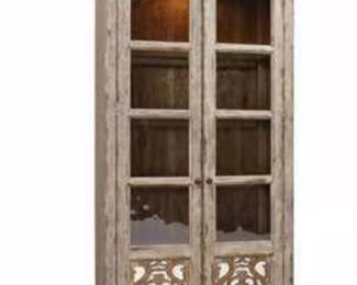 2 matching Hooker lighted China cabinets