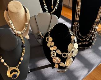 About 50 pieces of Chicos resort ware necklaces some are older maybe 10/15 years old and all are under 30 with original prices of 150 and up