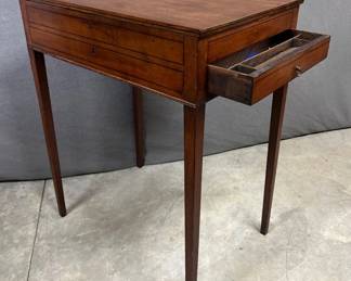 Neoclassical fruitwood writing table