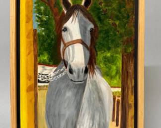Equine portrait by local artist, Patsy Pulley