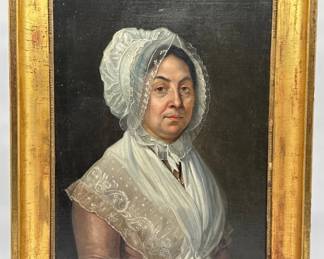 Oil on canvas of Madame Maraninchi by Meynet (Bordeaux)