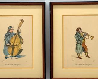 Hieronymus Hess musician lithographs