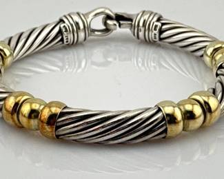 David Yurman 14kt sterling bracelet