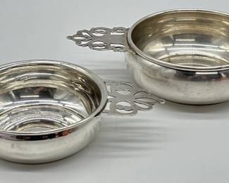 Sterling porringers (2)