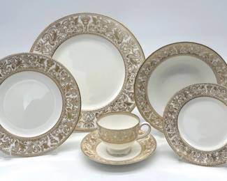 Wedgwood "Gold Florentine" china