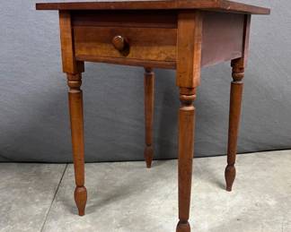 Cherry wood bench made high country Sheraton one drawer stand
