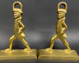 Pair of Hession soldier VMC bookends for Colonial Williamsburg