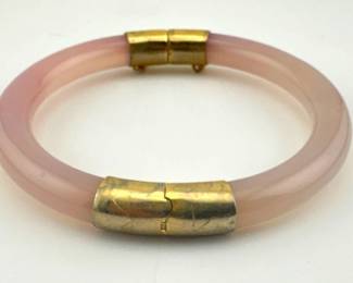 Lavender jade bangle