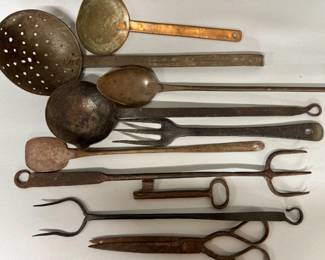 Antique cooking implements