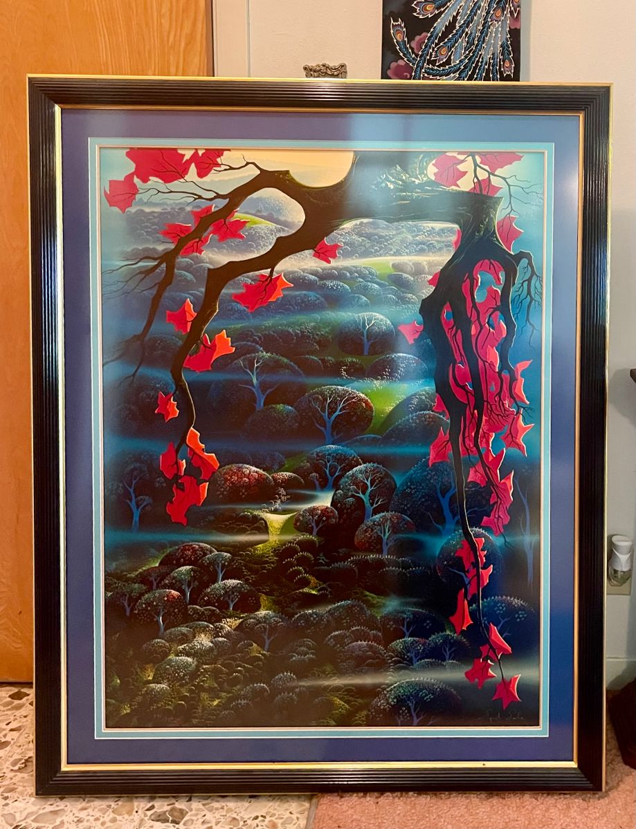 EYVIND EARLE 1992 “VALLEY OF DREAMS” SERIGRAPH SIGNED & NUMBERED 296/397