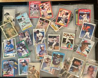 VINTAGE BASEBALL CARDS-CECIL FIELDER, RICKEY HENDERSON, TOM SEAVER, CARL YASTRZEMSKI