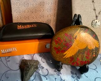 ASIAN BIRD PAINTED ROCK