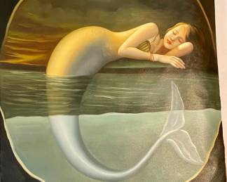 SLEEPING MERMAID ART