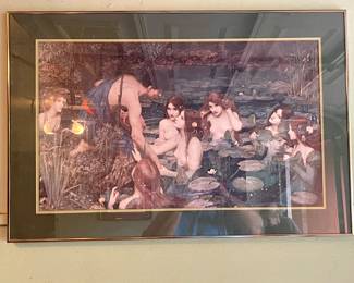 WILLIAM WATERHOUSE “HYLAS AND THE NYMPHS” SIGNED J.W. WATERHOUSE 1896
