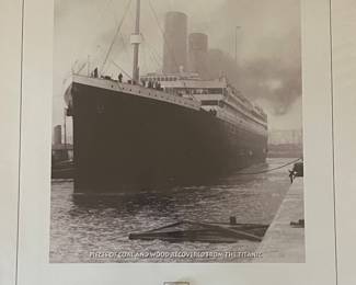 PIECES OF COAL & WOOD RECOVERED FROM THE TITANIC