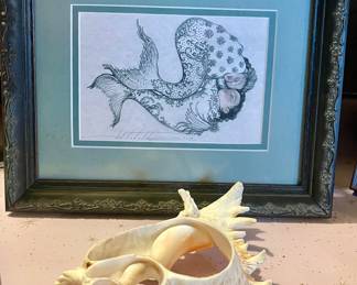 CONJOINED MERMAID ART