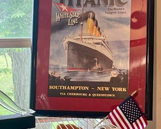FRAMED TITANIC PICTURE