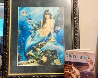 SIX MERMAIDS IN ART CARDS