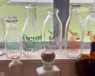 VINTAGE MILK BOTTLE COLLECTION