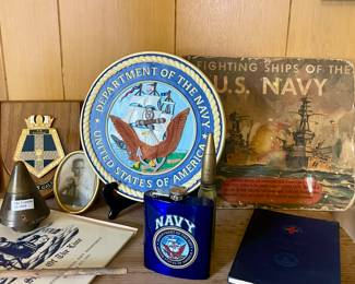 BRASS US FUZE MK “DUMMY” INERT TRAINING FUZE-BRASS, NAVY FLASK, FIGHTING SHIPS OF THE US NAVY BOOK
