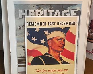 WWII RECRUITMENT EPHEMERA & OTHER WAR POSTERS