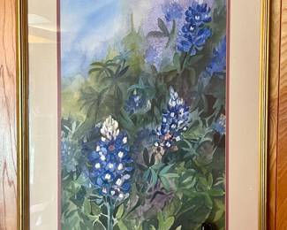 BLUEBONNET PRINT BY MARJORIE ROSS