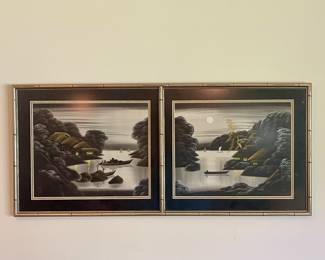 VINTAGE ASIAN FRAMED ART