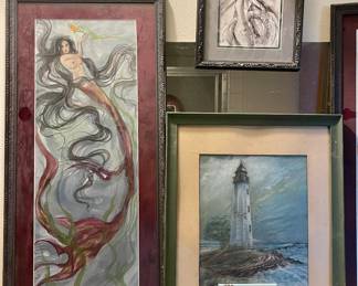 ABSTRACT MERMAID ART