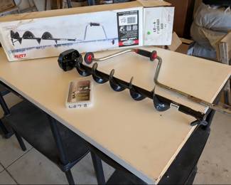 New ice auger with extra blades