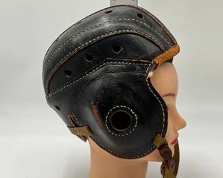 vintage leather football helmet