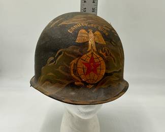 Republic of Vietnam Marine Division M1 Helmet - RARE
