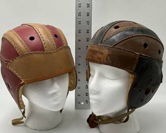 vintage leather football helmet