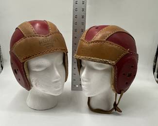 vintage leather football helmet