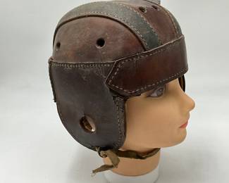vintage leather football helmet