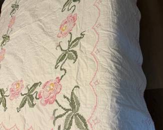 Vintage Cross-Stitch Quilt