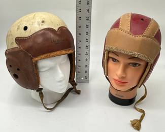 vintage leather football helmet