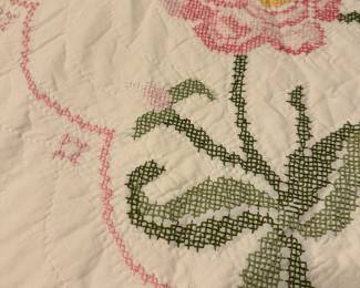 Vintage Cross-Stitch Quilt