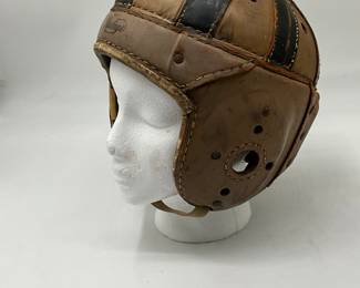 vintage leather football helmet