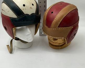 vintage leather football helmet