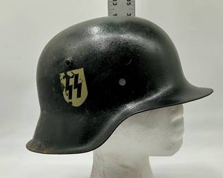 WWII German M35 Helmet Side view 2